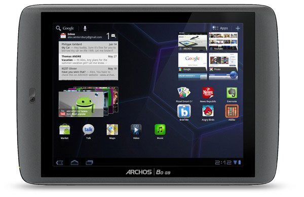 Archos G9 tabletler eylülde 300$’dan başlayan fiyatlarla piyasaya çıkıyor