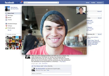 Facebook beklenen “harika” yeniliğini, Skype destekli görüntülü görüşme özelliğini tanıttı