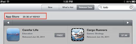 App Store’daki iPad’e özel uygulama sayısı 100 bini geride bıraktı