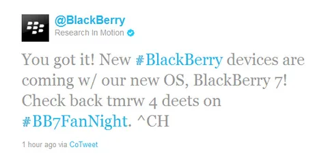 RIM BlackBerry OS 7 cihazlarının detaylarını bugün açıklayabilir