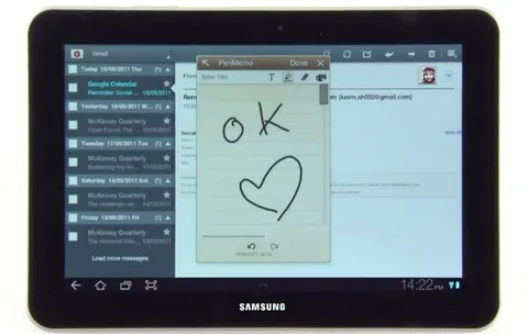 Samsung Galaxy Tab 10.1’in tanıtım videosu TouchWiz arayüzü ve Mini Apps’i gösteriyor – Video