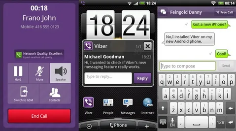 Viber’ın kayıt gerektirmeyen ücretsiz 3G VoIP uygulaması Android Market’te – Video