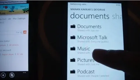 Windows Phone Mango SkyDrive üzerinden müzik dinlemeye olanak sağlıyor – Video