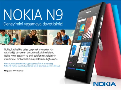 Nokia N9’un Türkiye lansmanı 15 Ağustosta, orada olacağız