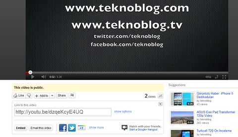 YouTube videolarını Hangout sayesinde arkadaşlarınızla birlikte izleyin – Video