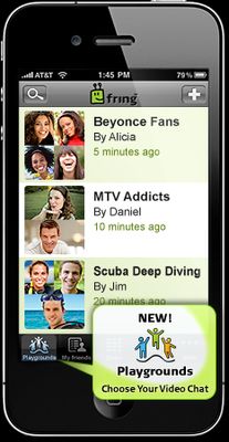 Fring’den Google+ Hangouts tarzı grup video sohbet özelliği: Playgrounds – Video