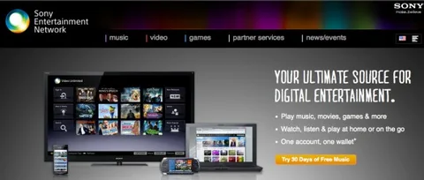 Sony’nin eğlence portalı Sony Entertainment Network faaliyete geçti