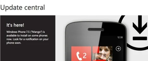 Windows Phone 7.5 Mango güncellemesi yayınlandı