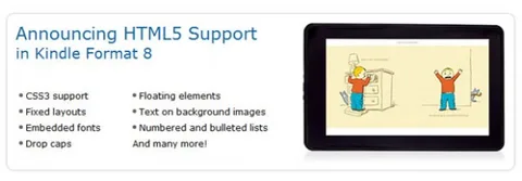 Amazon Kindle Format 8 ile birlikte HTML5 desteği sunmaya başladı