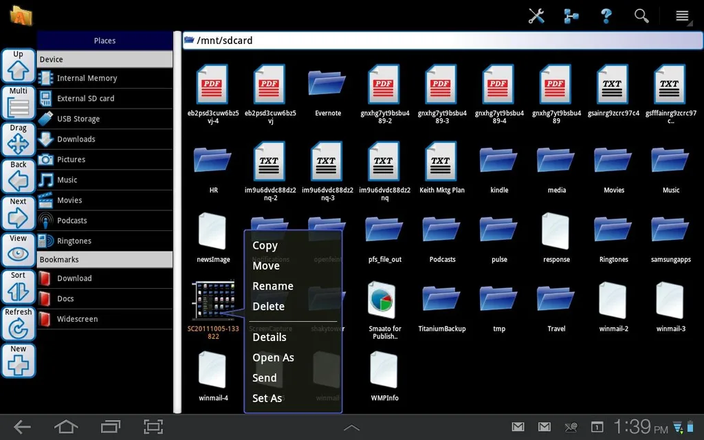 Android dosya yöneticisi Astro File Manager tablet desteğini genişletti