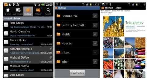 Android’e özel Hotmail uygulaması yayınlandı, iOS 5’te doğal destek yolda
