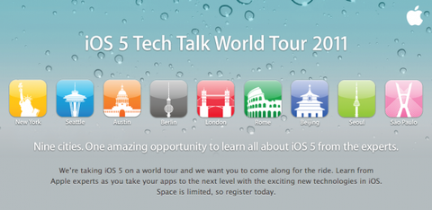 Apple iOS 5’i yazılımcılara anlatmak için dünya turuna çıkıyor