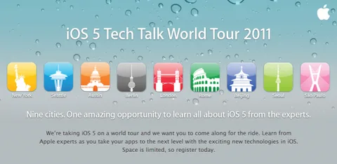 Apple iOS 5’i yazılımcılara anlatmak için dünya turuna çıkıyor