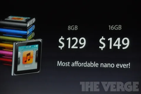iPod nano çeşitli güncellemeler kazandı, artık kol saati gibi kullanılabilecek
