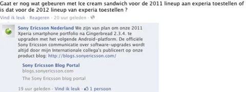 2011 model Sony Ericsson Xperia telefonları Ice Cream Sandwich’in tadına bakacak