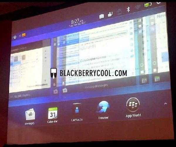 BlackBerry PlayBook’un beklenen e-posta, takvim ve kişiler uygulamaların ekran görüntüleri ortaya çıktı