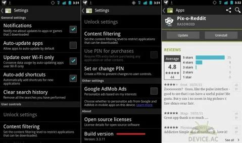 Google’dan Android Market ve Google+’ya Ice Cream Sandwich güncellemesi