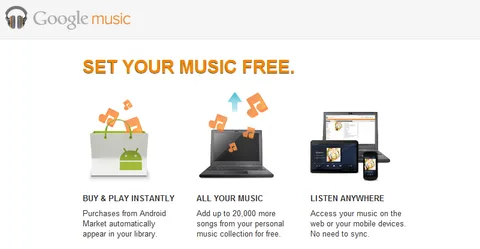 Google Android Market destekli müzik mağazasını faaliyete geçirdi
