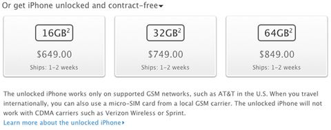 Apple ABD’de SIM kilitsiz iPhone 4S satışına başladı