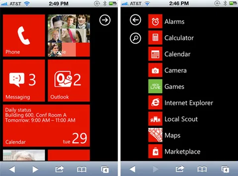 Microsoft’tan Android ve iPhone kullanıcıları için Windows Phone Mango sunumu