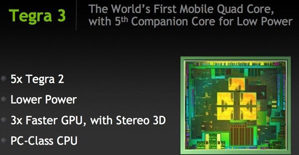 Dört çekirdekli NVIDIA Tegra 3 daha yüksek performans ve daha düşük güç tüketimiyle geldi