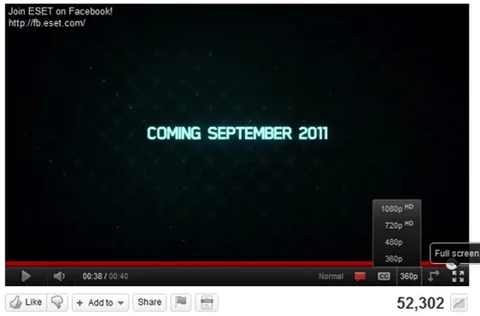 YouTube’un HTML5 destekli video oynatıcısına 1080p desteği