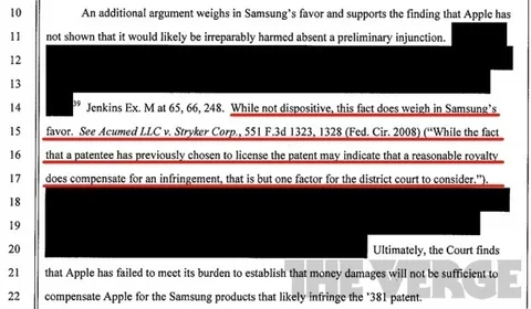 Apple iOS patentini Nokia ve IBM’e lisanslamış, Samsung’a lisanslama girişimi başarısız olmuş
