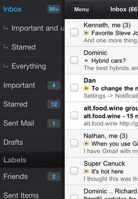 Gmail iOS uygulamasına Scribbles, imza oluşturma ve çoklu hesap desteği