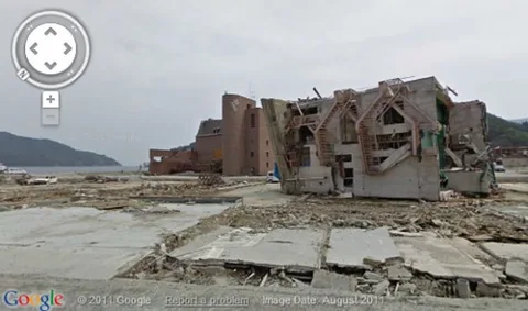 Japonya’da tsunamiden etkilenen bölgeler Google Street View ile mercek altında