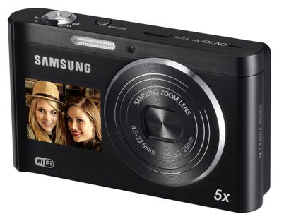 Samsung’dan Wi-Fi destekli ve çift ekranlı dijital fotoğraf makinesi: DV300F – Galeri