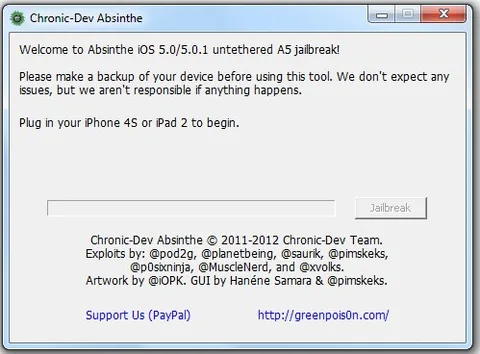 Absinthe jailbreak yazılımının Windows versiyonu yayınlandı