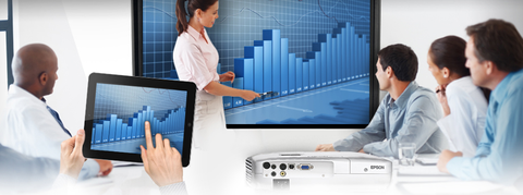 Epson iProjection uygulamasıyla doküman ve fotoğrafları kablosuz yansıtıyor