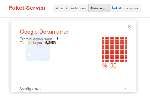 Google Paket Servisinin kapsamında Dokümanlar da girdi