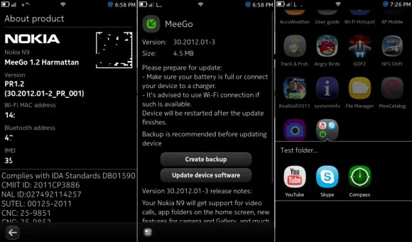 nokia-meego-harmattan-1-2-120112 Nokia N9 MeeGo güncellemesiyle video görüşme desteği ve uygulama klasörleri gelecek