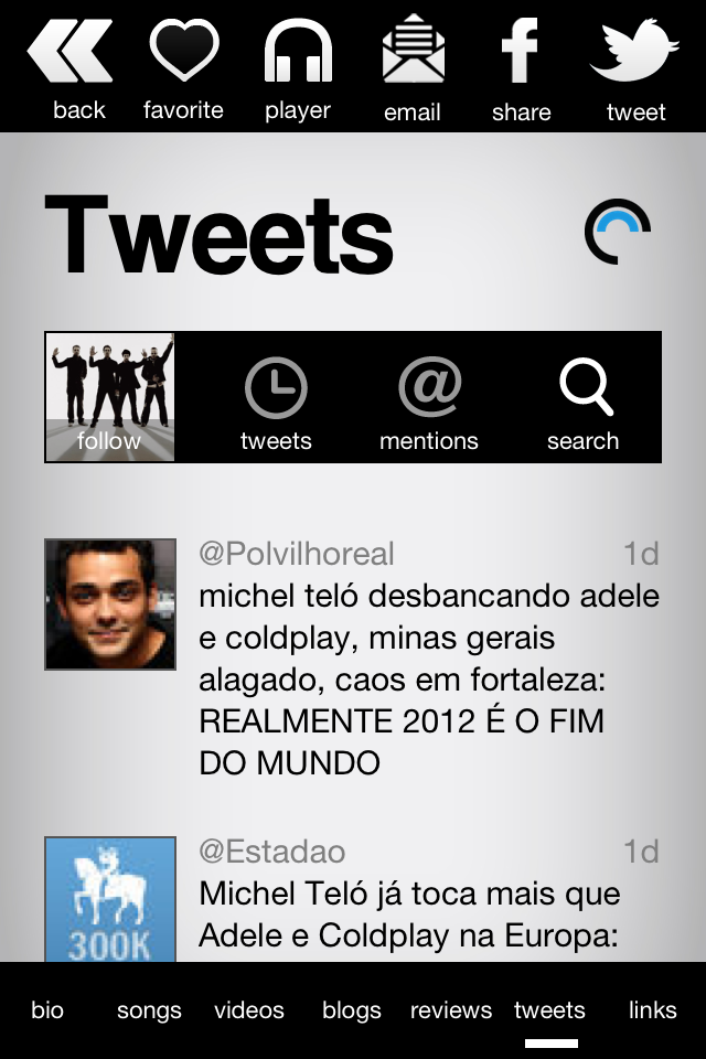 Twitter ve The Echo Nest müzik uygulamalarına tweet eklemek için işbirliğine gitti