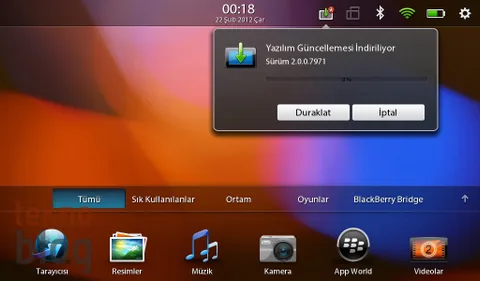 PlayBook zamanı geldiğinde BlackBerry 10 güncellemesini alacak