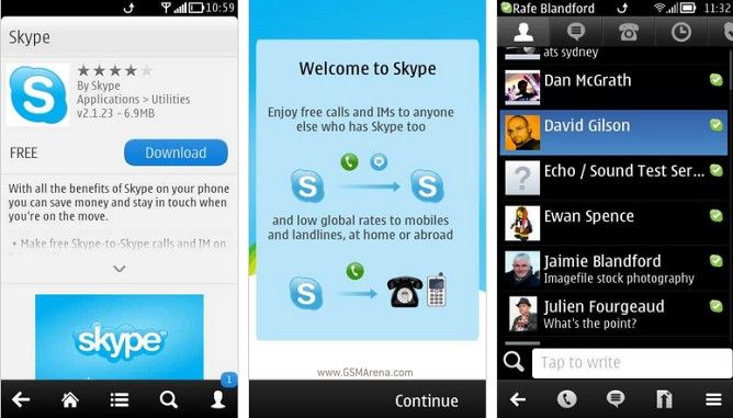 Skype’ın Nokia Belle uyumlu versiyonu yayınlandı