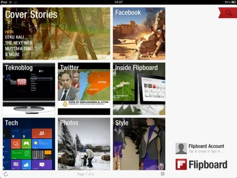 Flipboard’un yeni versiyonuyla Kapak Yazıları iPad’e geldi
