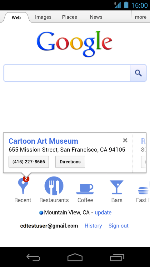 Google’ın mobil sayfası bilgisayarda yapılan aramaların geçmişini göstermeye başladı