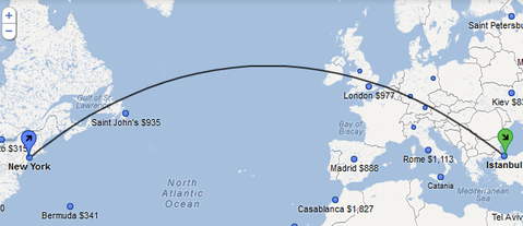 Google Uçuş Arama ABD dışına açıldı