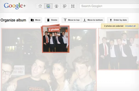 Google+ fotoğraflar için toplu taşıma, sıralama ve silme işlevleri kazandı