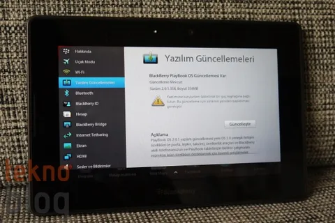 BlackBerry PlayBook OS 2.0.1 ile internette gezinme ve Android uygulama performansı artıyor