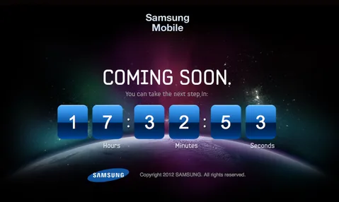 Samsung Mobile’ın açtığı mikro site yeni Galaxy cihazı için yarını işaret ediyor