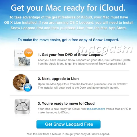 Apple MobileMe servisini ücretsiz işletim sistemi yüklemesi ile sonlandırıyor