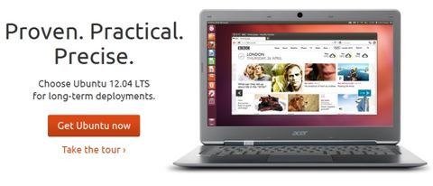 Ubuntu 12.04 LTS indirilmeye hazır