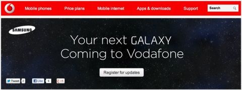 Büyük Britanya’nın Vodafone’u yeni Galaxy’yi satacağını duyurdu