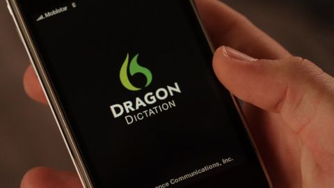 Dragon Dictation Logo on Iphone