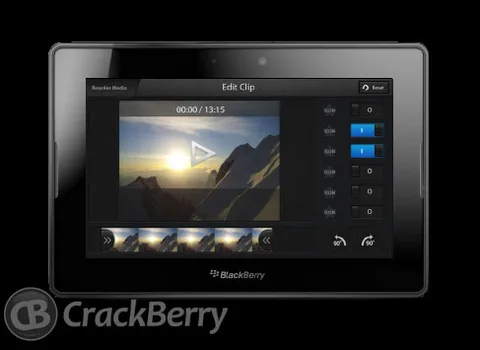 BlackBerry 10’da donanımlı bir video düzenleyicisi de bulunacak