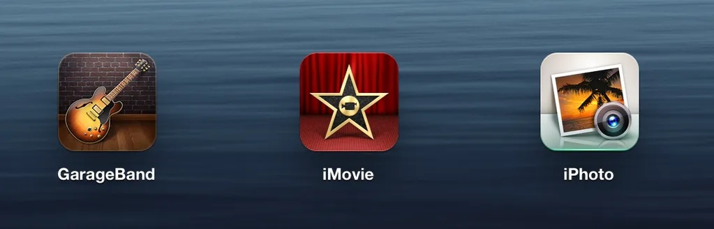 Apple iOS için GarageBand, iMovie ve iPhoto uygulamalarını güncelledi