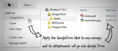 Gmail eklerini otomatik olarak Google Drive’a kaydedin